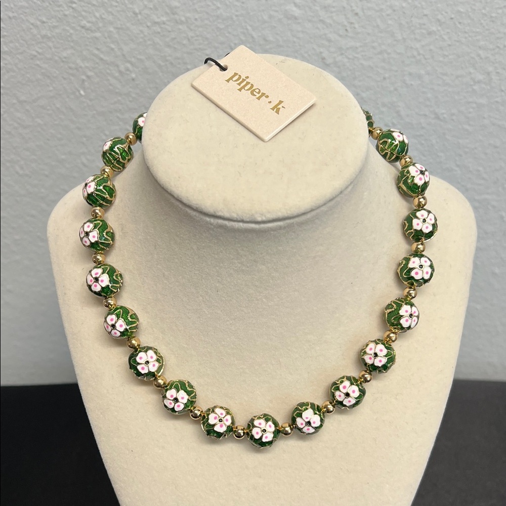 Piper K | Handpainted Floral Necklace